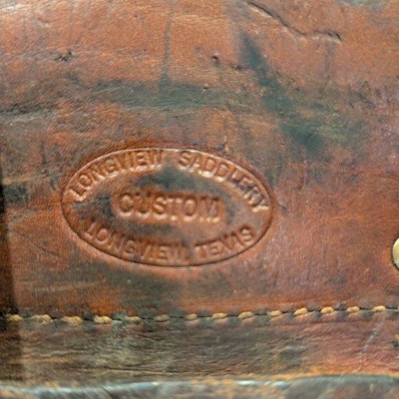 Lot of (2) Vintage Heavy Cowhide and Leather Tool/Carpenter/Fence Builder Belts - Picture 6 of 10